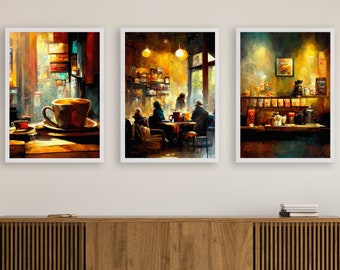 Coffee Shop Art Prints: Cozy Cafe Wall Decor