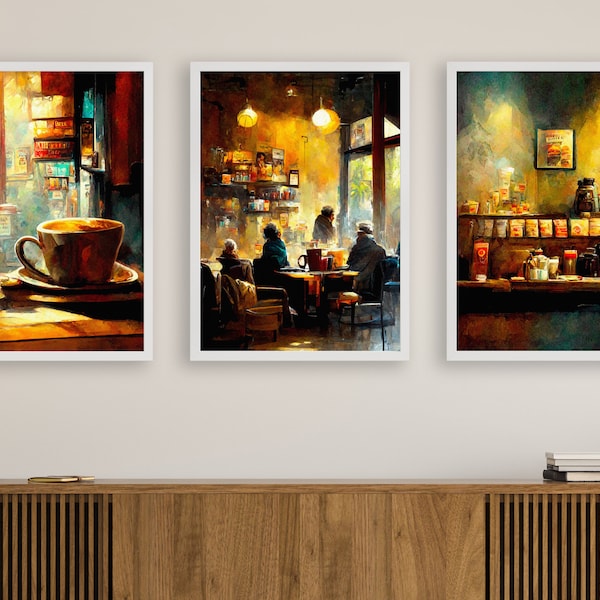 Coffee Shop Art Etsy