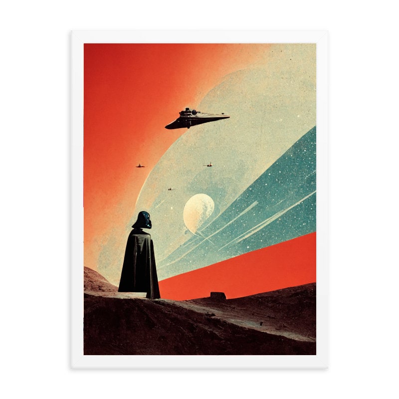 Star Wars Inspired Mid Century Modern Wall Art - Etsy