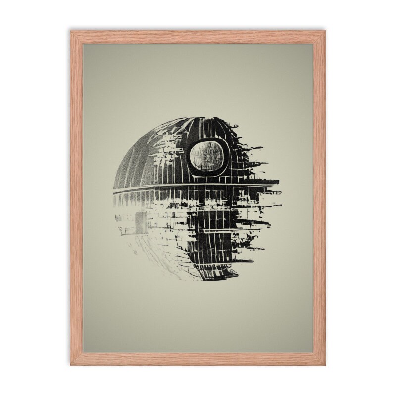 Star Wars Inspired Death Star Wall Art - Etsy