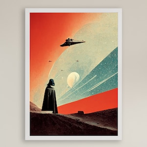 Star Wars Inspired Mid Century Modern Wall Art