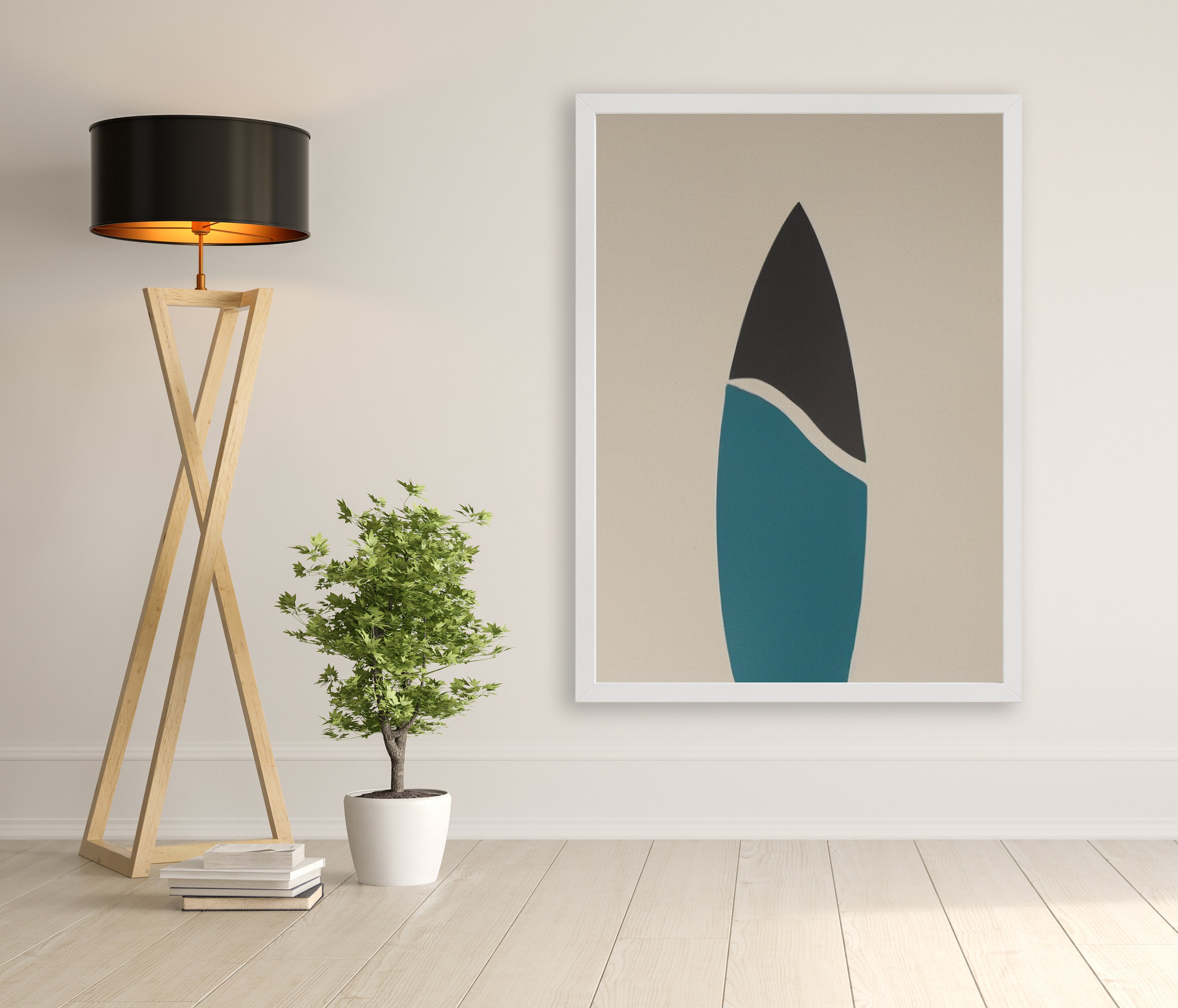 Mid Century Modern Beach Prints: Retro Surfing Art, Set of 3 - Etsy