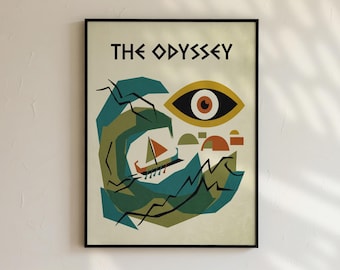 The Odyssey Mid Century Modern Poster Wall Art Print