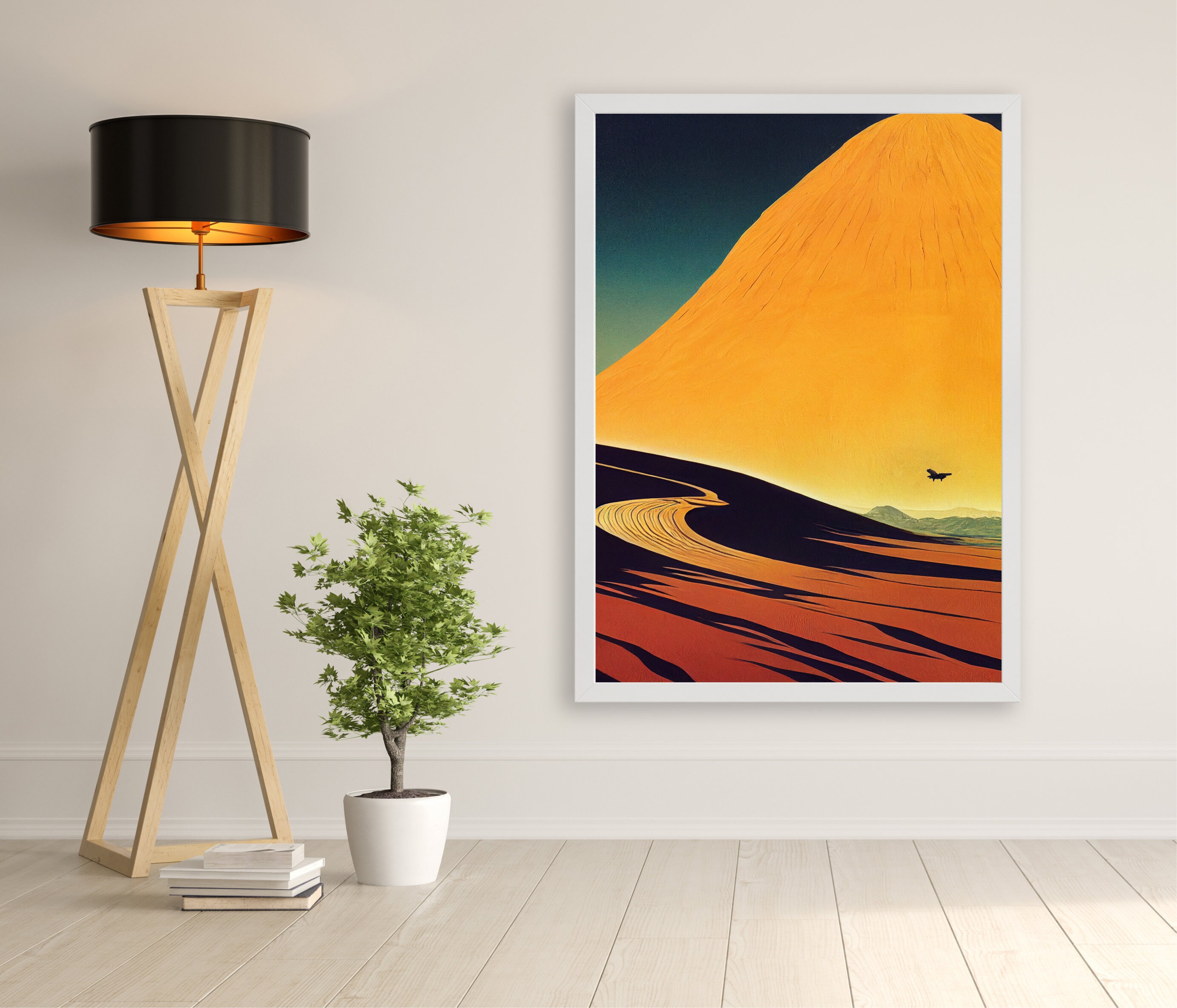 Dune Inspired Mid Century Modern Wall Art Print - Etsy