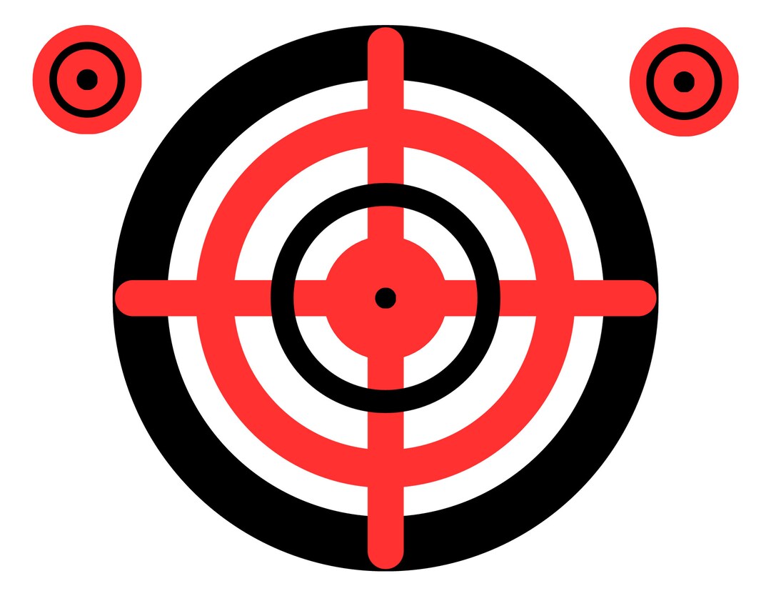 Printable Airsoft Target Gel Blaster Bullseye Home Shooting Etsy