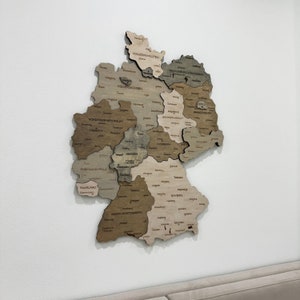 Hölzerne Karte Deutschland Karte Wand Kunst Wanddekor Holzkarte Hölzerne Karte Deutschland Karte Geburtstagsgeschenk Für Deutsche Housewarming Geschenk Jahrestag Geschenk