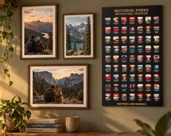 National Parks Tracker USA Push Pin Board National Park Sign US Travel Map Travel Journal National Park Poster Retirement Gift For Traveler