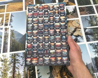 Mappa personalizzata dei parchi nazionali - Decorazione murale in legno con 63 parchi nazionali - Mappa di viaggio personalizzata per la famiglia, regalo in legno per il 5° anniversario di matrimonio per il marito