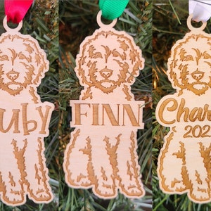 Personalized Doodle Dog Ornament - Goldendoodle - Labradoodle - Aussiedoodle - Sheepadoodle - Bernedoodle