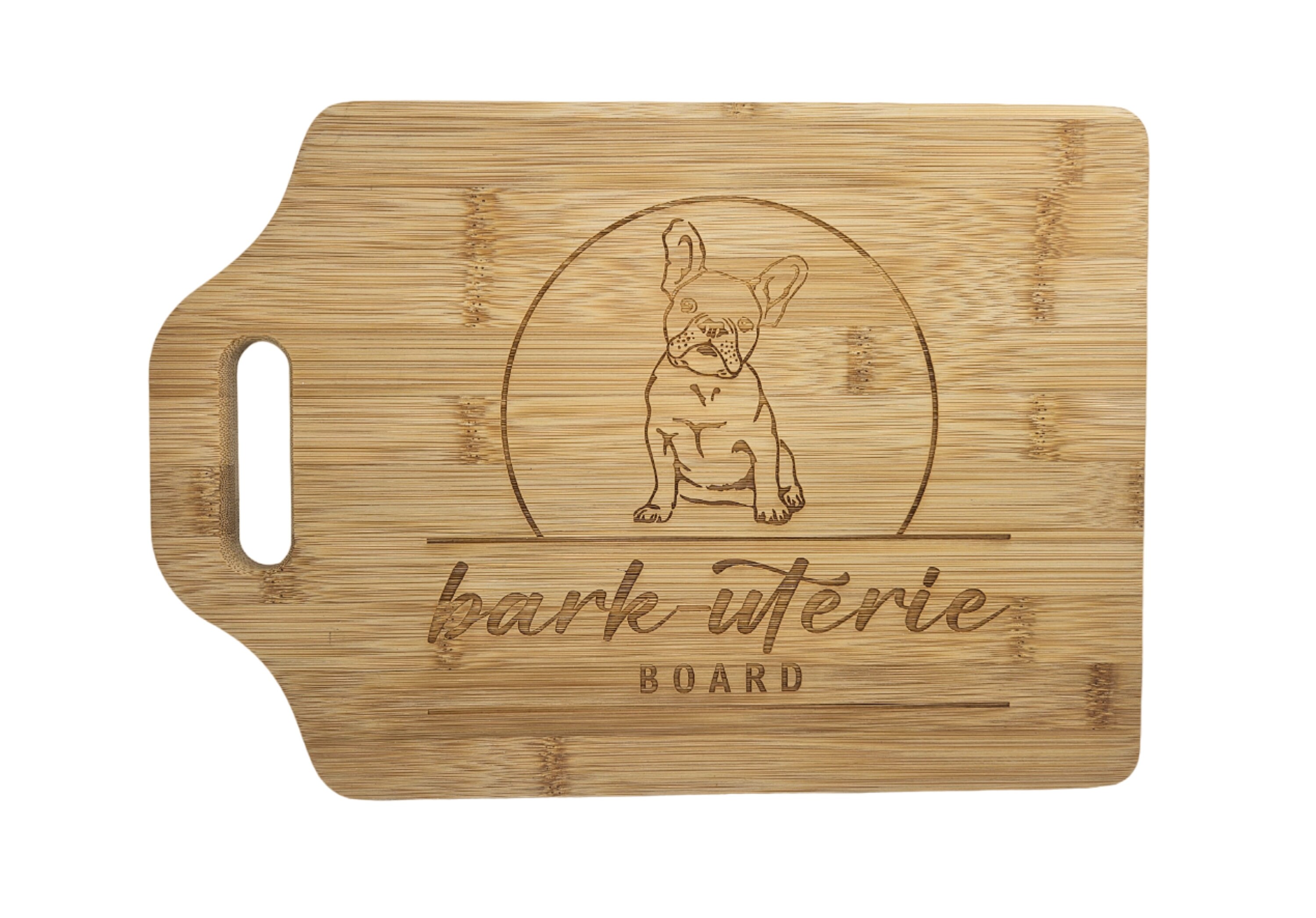 Bark-uterie Board - Choose your Breed - Handled Bamboo Serving Board - Dog Lover Charcuterie Board - Dog Mom Gift