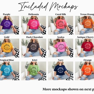 Gildan 5000 T-Shirt Mockup Bundle, G5000 Lifestyle Mocks, Real Model image 3