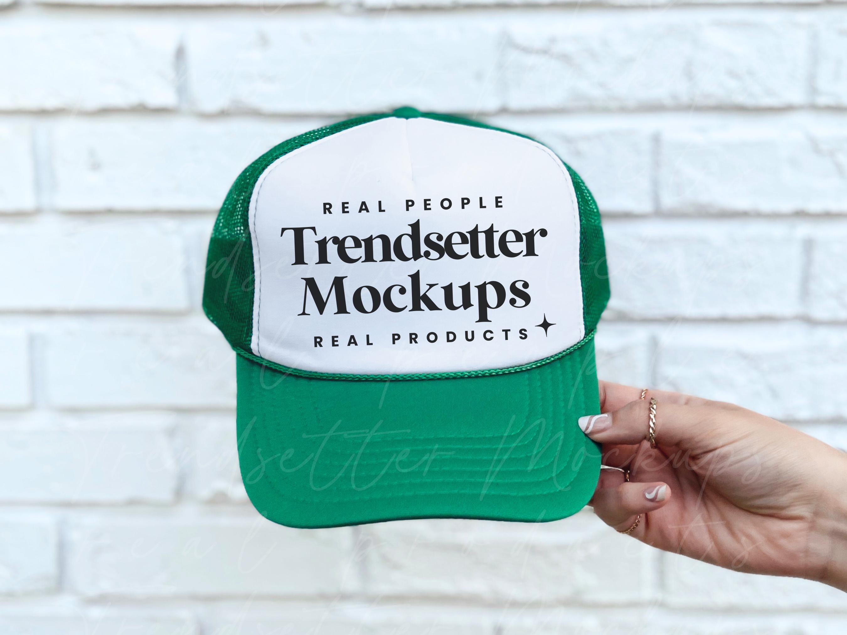 NWT. OTTO Cap with Pink And Green Embroidery on Cream And Green. OTTO CAP 18-202 6 Panel Low Profile Dad Hat-Veetrends.com main image 2