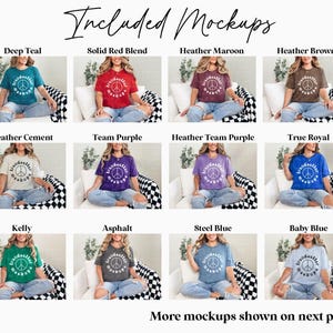 Bella Canvas 3001 Mockup Bundle, BC3001 T-shirt Mocks, Real Person Model image 3