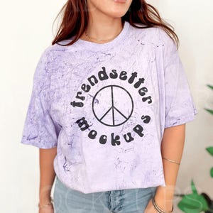 Color Blast 1745 Mockup Bundle, CC1745 Tie Dye T-Shirts, Real Person Model image 8