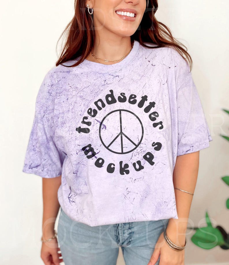 Color Blast 1745 Mockup Bundle, CC1745 Tie Dye T-Shirts, Real Person Model image 8