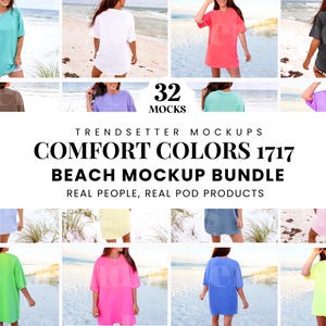 Comfort Colors 1717 Mockup Bundle | CC1717 Tshirt Mini Bundle | CC1717 Tee Shirt | Outdoor Front and Back Mockups | Real Model