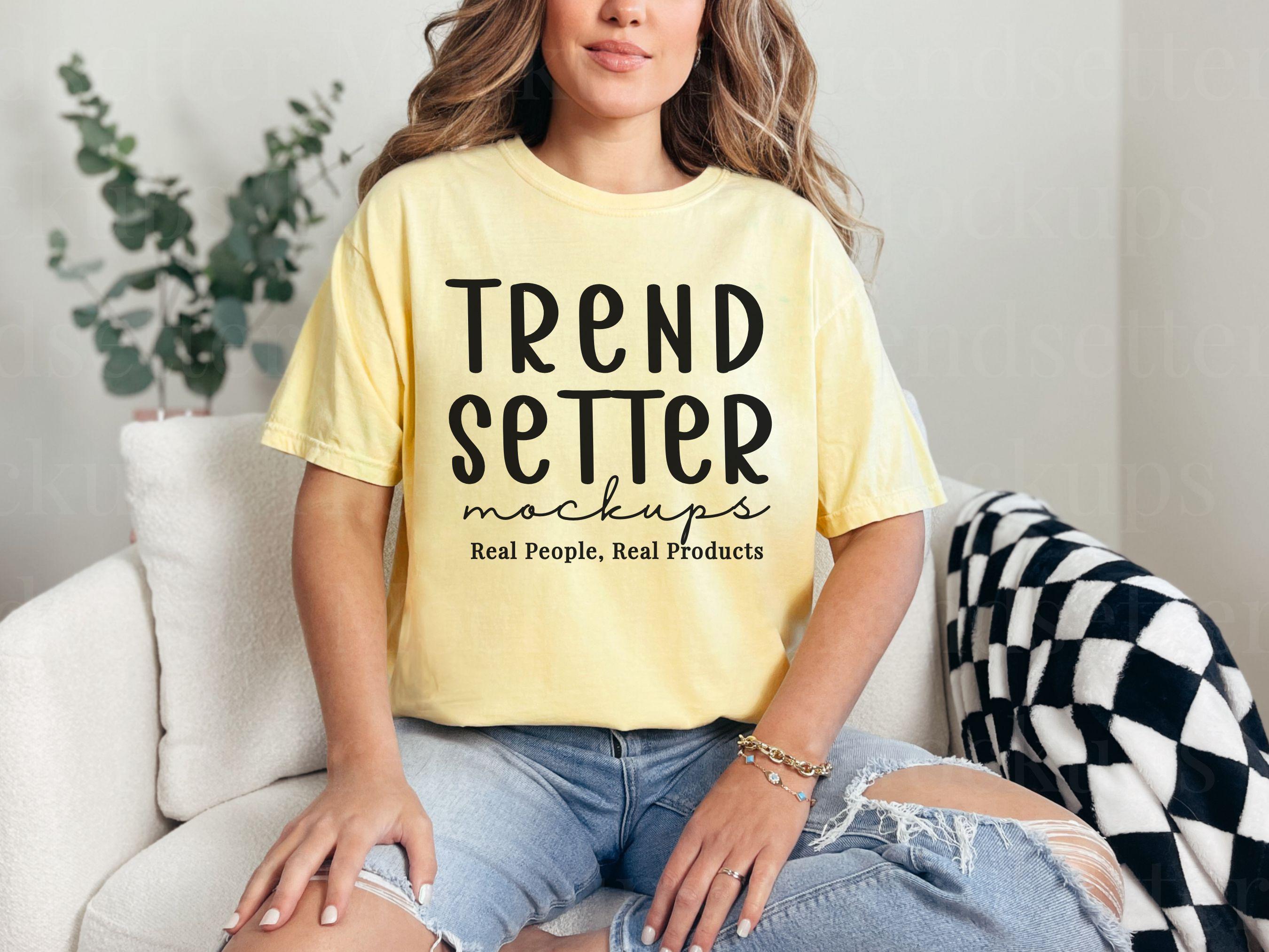 ★Dunst★ VELOUR TSHIRT BUTTER YELLOW_UDTS5A203Y1 Butter Yellow Shirt - Etsy