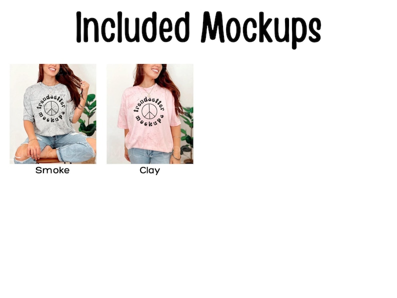 Color Blast 1745 Mockup Bundle, CC1745 Tie Dye T-Shirts, Real Person Model image 3