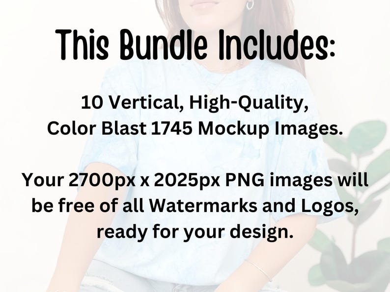 Color Blast 1745 Mockup Bundle, CC1745 Tie Dye T-Shirts, Real Person Model image 4