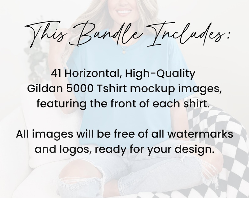Gildan 5000 T-Shirt Mockup Bundle, G5000 Lifestyle Mocks, Real Model image 6
