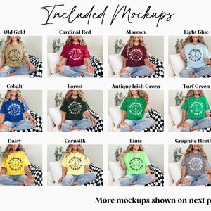Gildan 5000 T-Shirt Mockup Bundle, G5000 Lifestyle Mocks, Real Model image 4