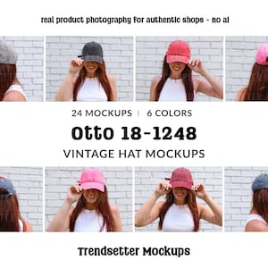 Zestaw makiet kapeluszy Otto, 18-1248 czapek vintage, fotografia produktu (pobranie cyfrowe)