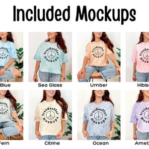 Color Blast 1745 Mockup Bundle, CC1745 Tie Dye T-Shirts, Real Person Model image 2