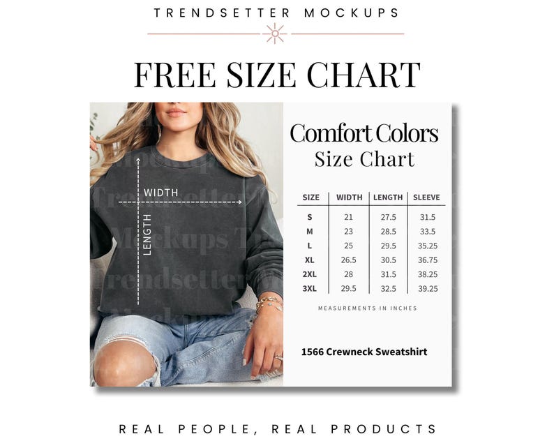 Light Green Comfort Colors 1566 Christmas Mockup, CC1566 Crewneck Sweatshirt, Real Model (Digital) image 2