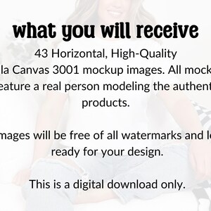 Bella Canvas 3001 Mockup Bundle, BC3001 T-shirt Mocks, Real Person Model image 7