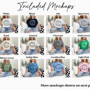 Gildan 5000 T-Shirt Mockup Bundle, G5000 Lifestyle Mocks, Real Model image 2