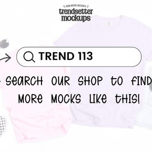 Comfort Colors 9018 Black & 1717 White T-Shirt Mockup, Mommy and Me Matching Tees, Minimalist Flat Lay, No AI image 4