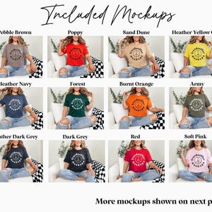 Bella Canvas 3001 Mockup Bundle, BC3001 T-shirt Mocks, Real Person Model image 4