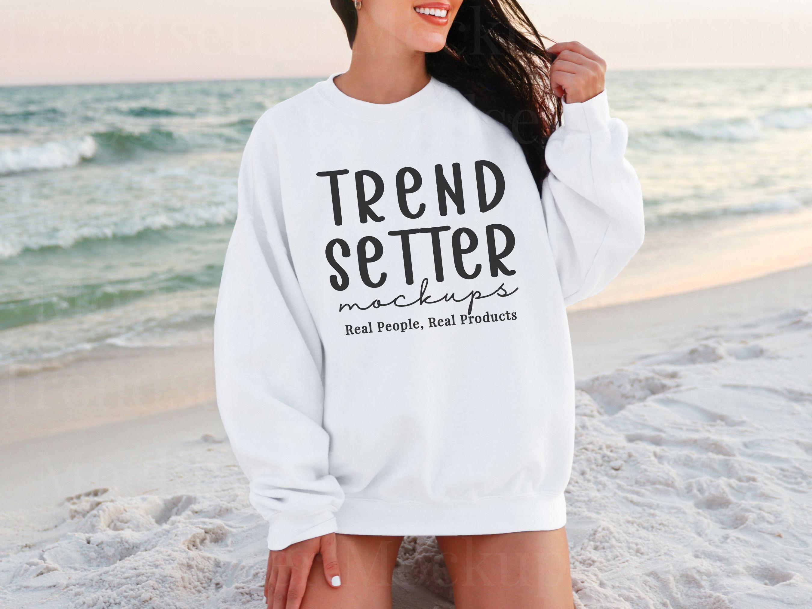 White Beach Sweater