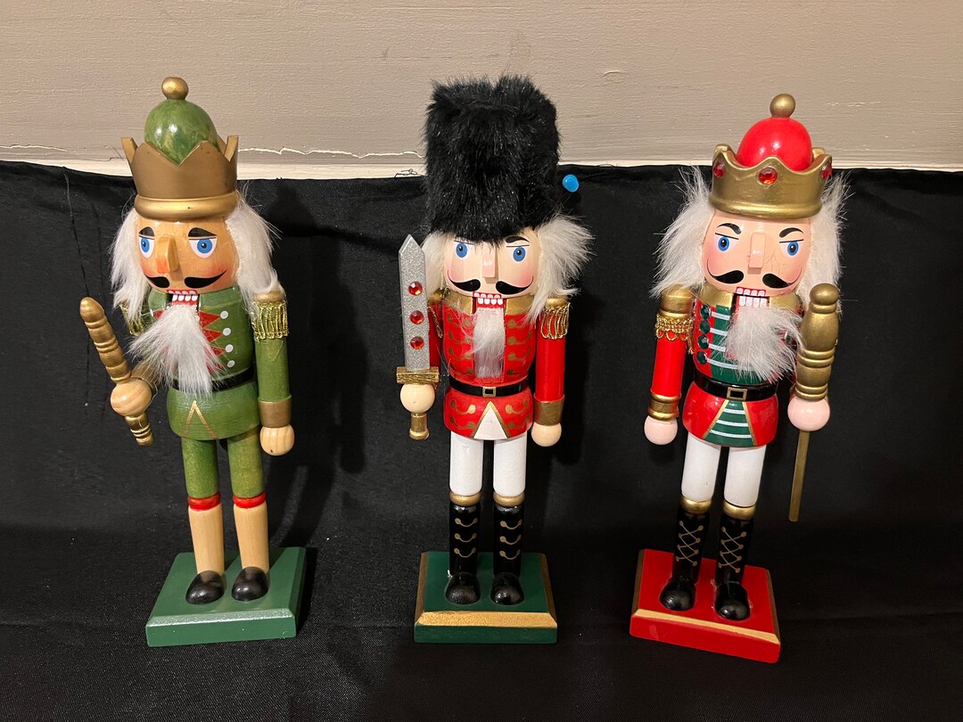 Set of 3 Nutcrackers. Etsy
