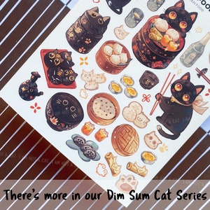 Cat Sticker Sheet Coffee Break Sticker for Cat Lover Afternoon Tea Time ...
