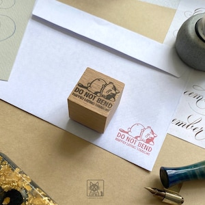 Não dobre selo selo postal selo postal suprimentos postais envelope selo para amante de gatos selo frágil selo de remessa selo postal
