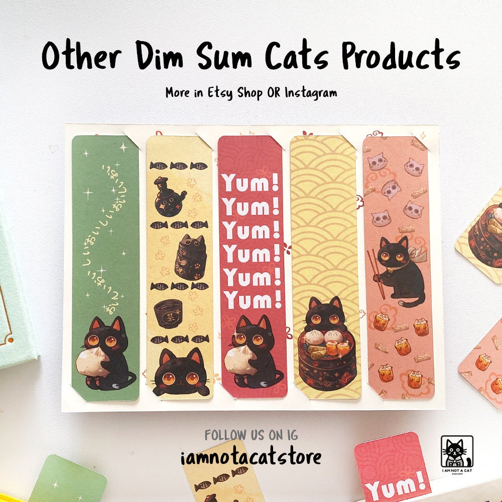Cat Sticker Sheet Coffee Break Sticker for Cat Lover Afternoon Tea Time ...
