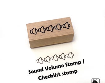 solider Volumenstempel | Audio-Rating-Stempel | Sterne Sterne Stempel, Checklisten Stempel, To do Liste Stempel, Sternchen Stempel, Bullet Journal Stempel Gummi