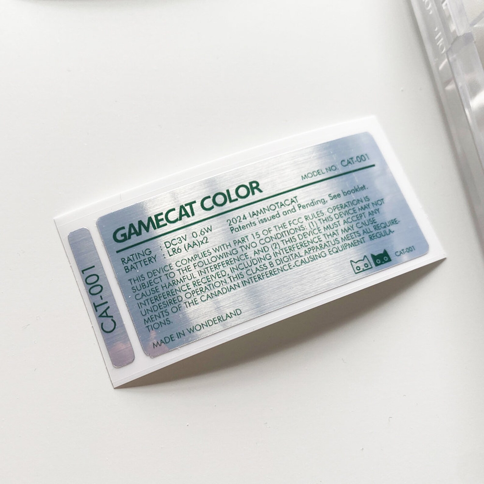Gameboy Color Back Label for Replacement, Birthday, Anniversary, Retro ...