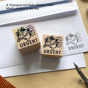 Sello de goma con franqueo urgente de gato personalizado para correo postal, franqueo vintage, carta para profesores, escritores, amantes, amigos por correspondencia, regalo, diario de balas, sobre, decoración