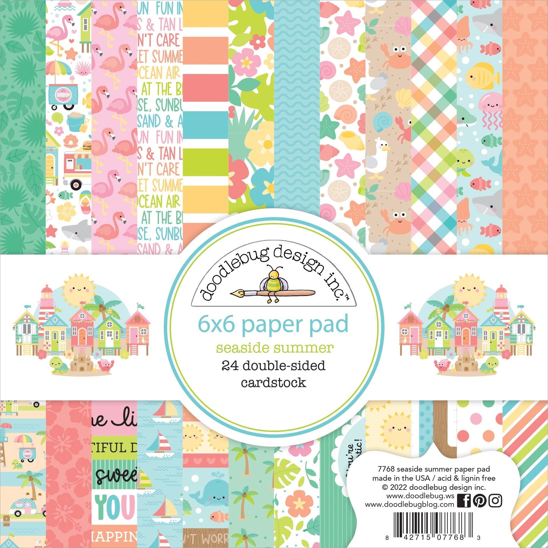 Carta Bella Double-Sided Paper Pad 6X6 24/Pkg-Farm To Table, 12 Designs/2  Each 