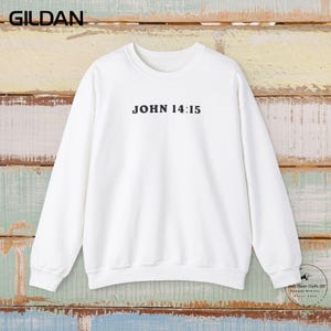 Liebe christliches Sweatshirt, Jesus Sweatshirt, Rundhals Sweatshirt | Bibel-Vers-Pullover, Inspirational Geschenk, religiöses Kleid, Liebe Design