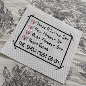 Chilli Heeler Bluey Inspired Motivational Quote Cross Stitch Pattern Instant Download