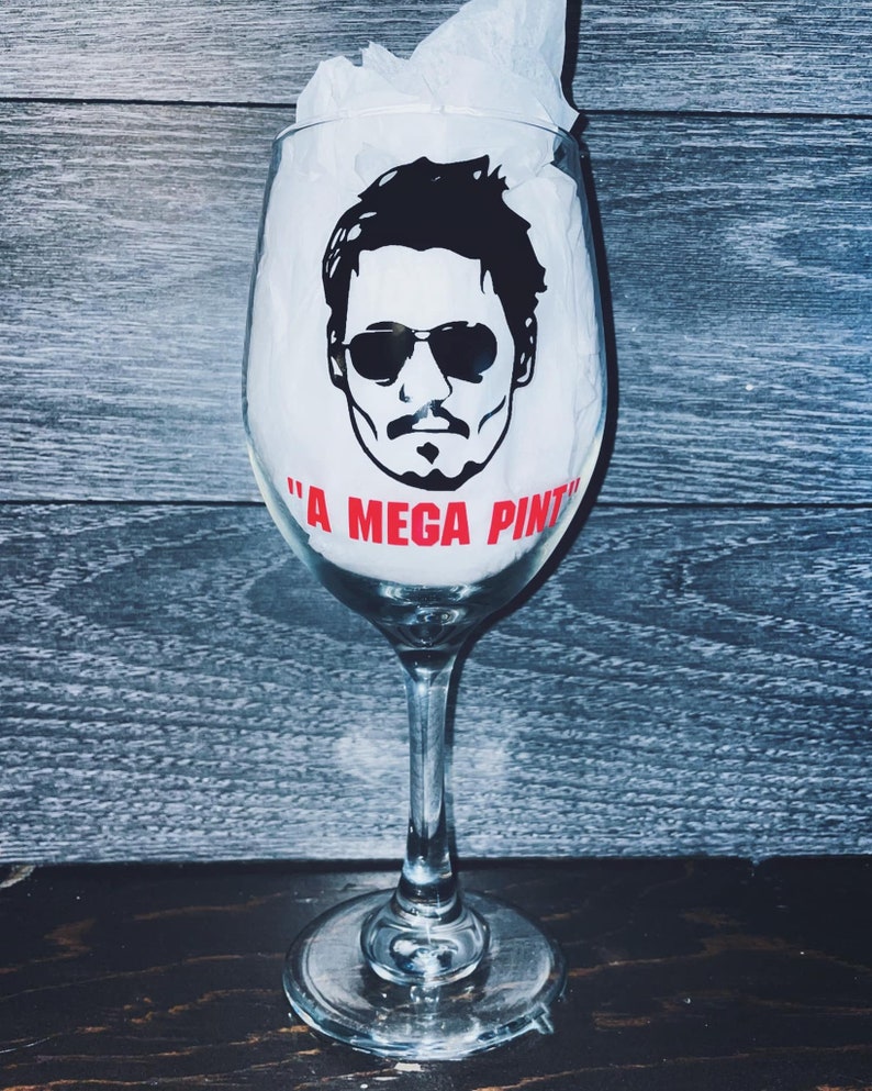 Mega Pint Johnny Depp Trial Wine Glass Etsy
