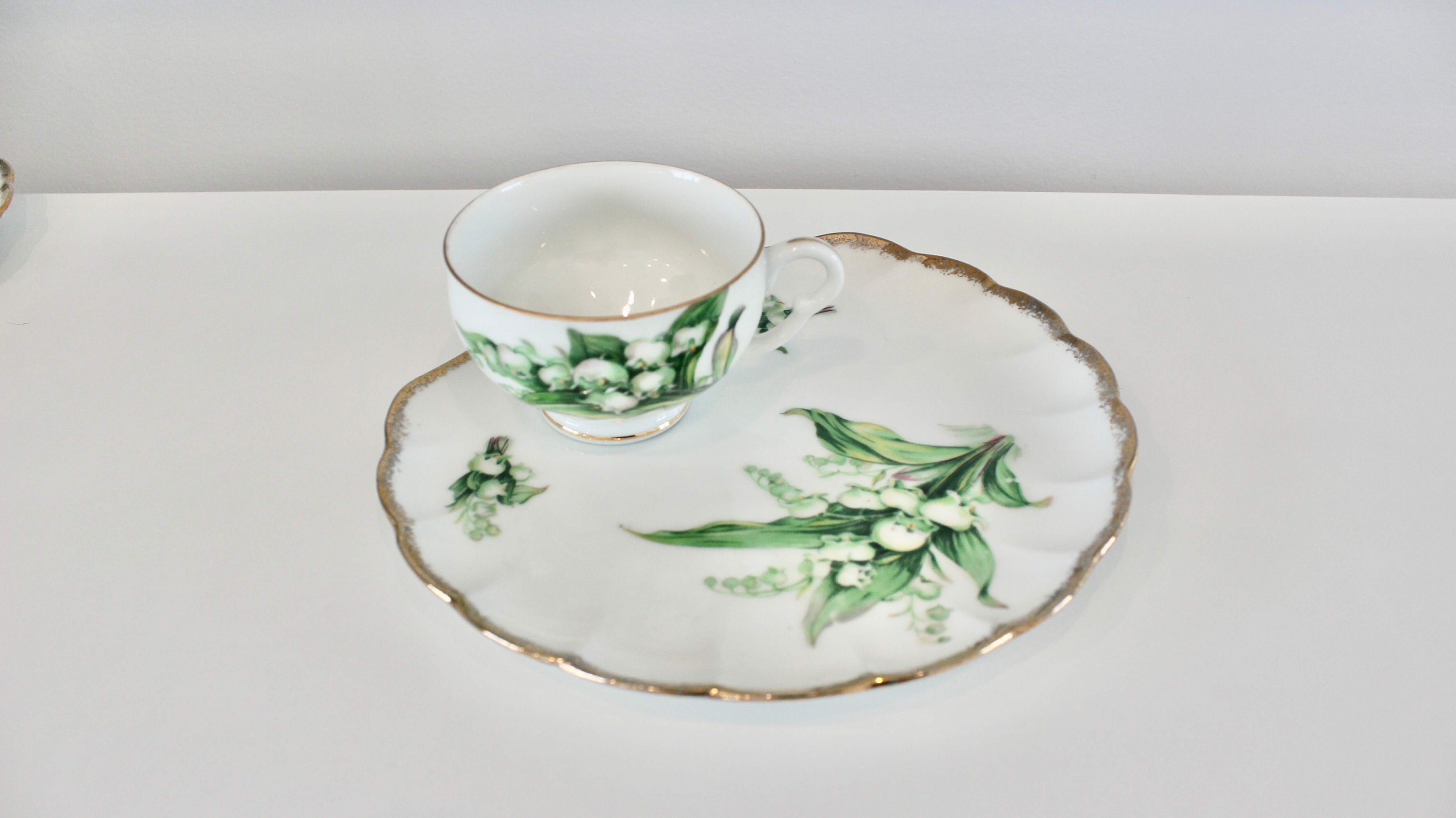 Vintage Westville Snack Plates Set of 6 Fine Bone China Made in Japan