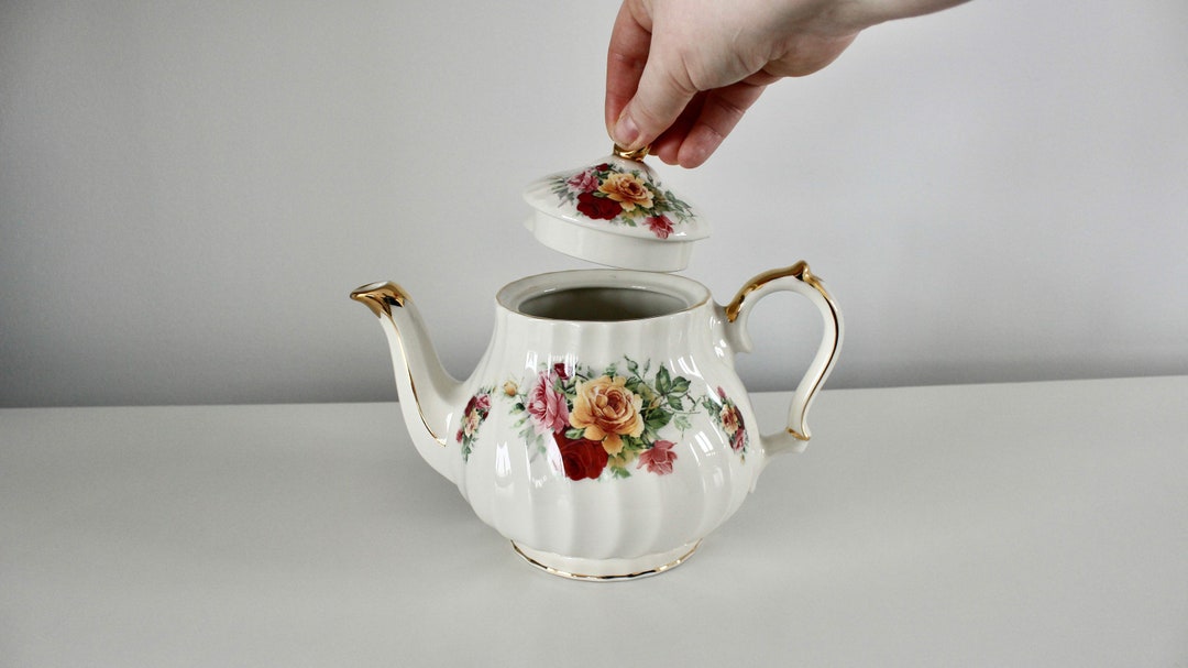 Vintage James Sadler Teapot Country Roses Tea Set Etsy