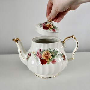 Vintage James Sadler Teapot - Country Roses - Tea Set Collectible