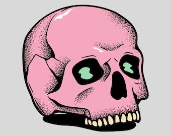 Till Death Skull Digital Print