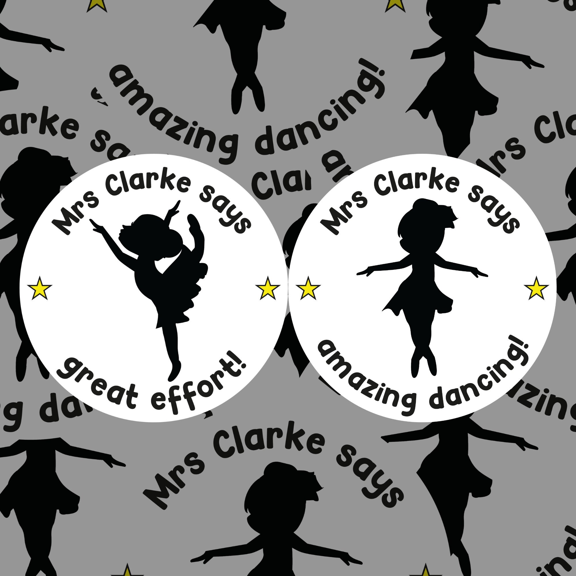 Dance name stickers -  España