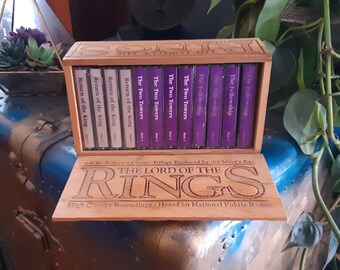 J.R.R. Tolkien's Classic Trilogy Produced By The Mind's Eye The Lord Of The Rings/ Audio Cassette Tapes In Wooden Box